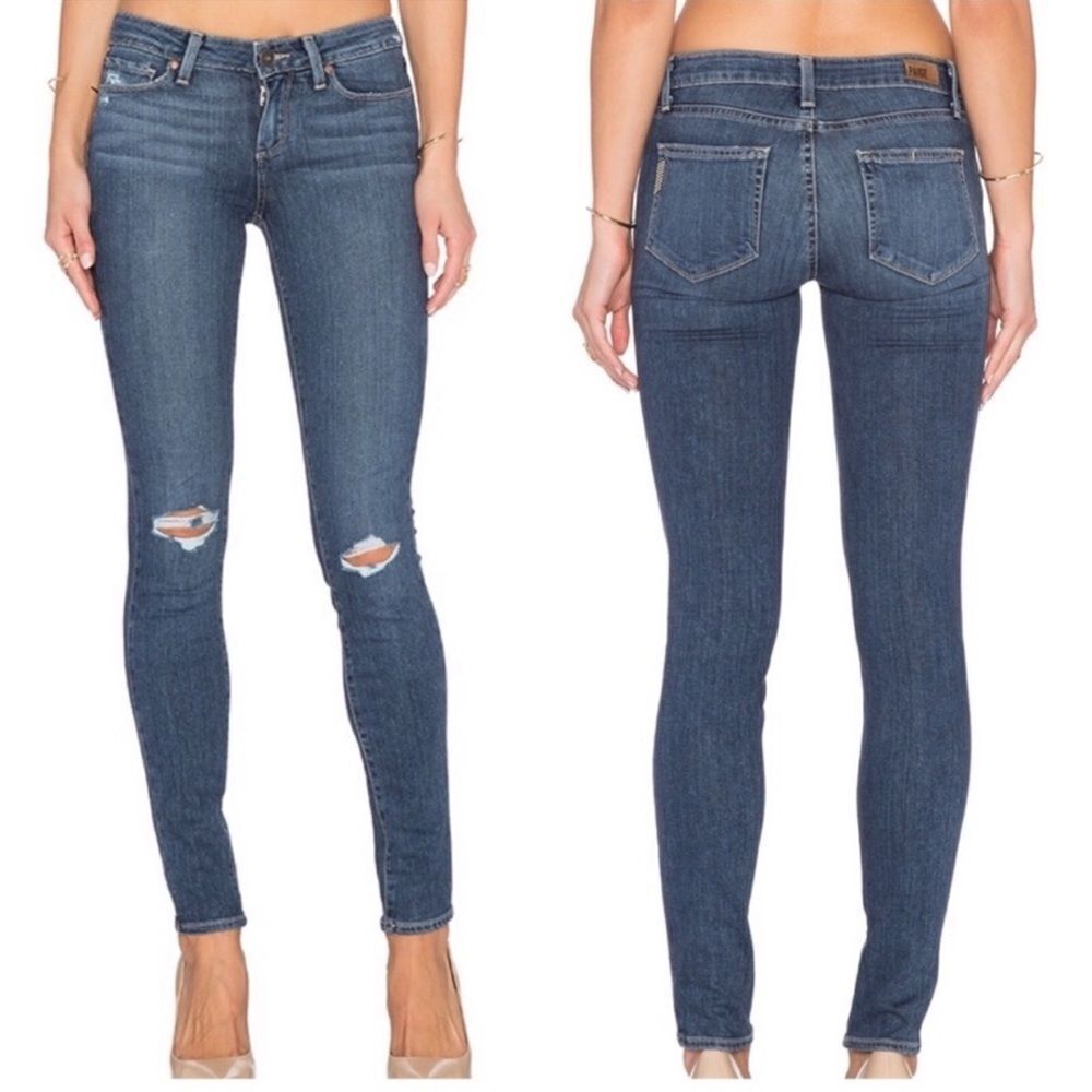 Paige Verdugo Mid Rise Skinny Jeans